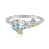 Sky Blue Topaz Silver Ring