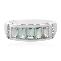 Aquamarine Silver Ring
