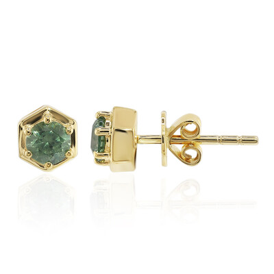 14K Madagascan Demantoid Gold Earrings (John Ferry)