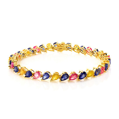 Madagascar Blue Sapphire Silver Bracelet