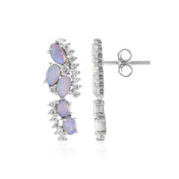 Australian Opal Silver Earrings