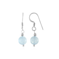 Aquamarine Silver Earrings