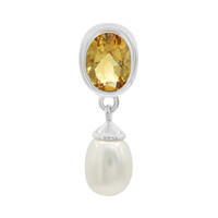 Citrine Silver Pendant