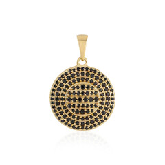 Black Spinel Silver Pendant