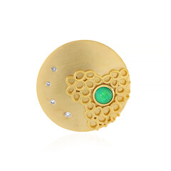Green Ethopian Opal Silver Pendant