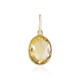 9K Citrine Gold Pendant