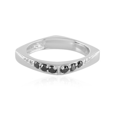 Black Diamond Silver Ring (de Melo)