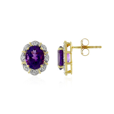 Uruguayan Amethyst Silver Earrings