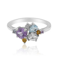 Bolivian Amethyst Silver Ring