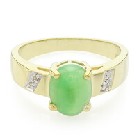 Imperial Chrysoprase Silver Ring