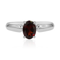 Mozambique Garnet Silver Ring