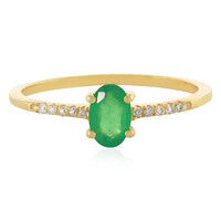 9K Zambian Emerald Gold Ring
