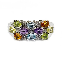 Lemon Citrine Silver Ring