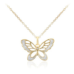 I3 (I) Diamond Silver Necklace