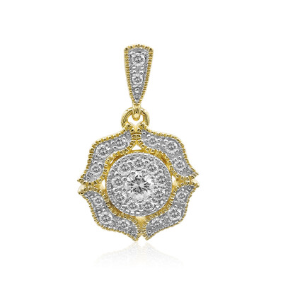 14K IF (D) Diamond Gold Pendant (Annette)