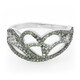 Fancy Diamond Silver Ring