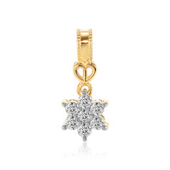 18K IF (D) Diamond Gold Pendant