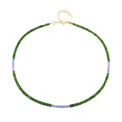Russian Diopside Silver Necklace