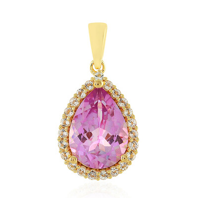 Anniversary Topaz Silver Pendant
