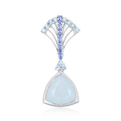 14K Aquamarine Gold Pendant
