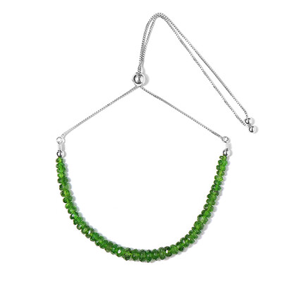 Russian Diopside Silver Bracelet