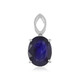 Madagascar Blue Sapphire Platinum Pendant