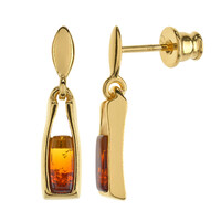 Baltic Amber Silver Earrings