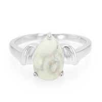 Howlite Silver Ring