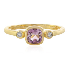 Rose de France Amethyst Silver Ring