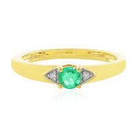 9K Colombian Emerald Gold Ring