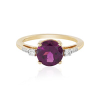 9K Magenta Garnet Gold Ring