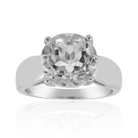 White Topaz Silver Ring