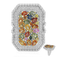 Fancy Sapphire Silver Ring (Dallas Prince Designs)