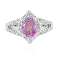 Anniversary Topaz Silver Ring