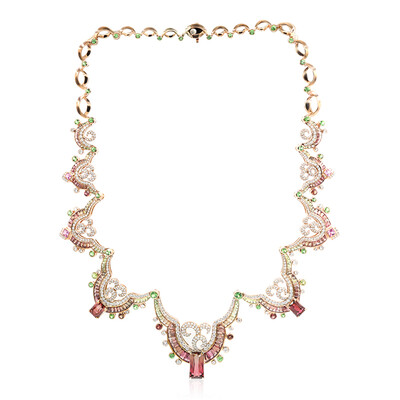 18K Fancy Tourmaline Gold Necklace (Estée Collection)