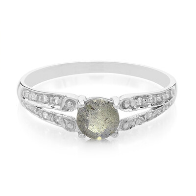 Romanian Spectrolite Silver Ring