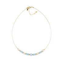 Aquamarine Stainless Steel Necklace