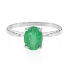 Bahia Emerald Silver Ring