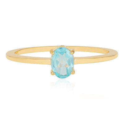 Blue Apatite Silver Ring