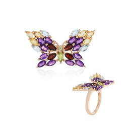 Zambian Amethyst Silver Ring