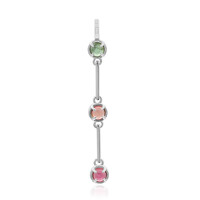 Fancy Tourmaline Silver Pendant