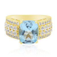 Sky Blue Topaz Silver Ring