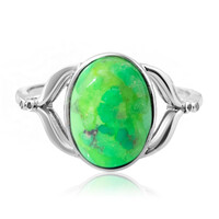 Kingman Green Mojave Turquoise Silver Ring