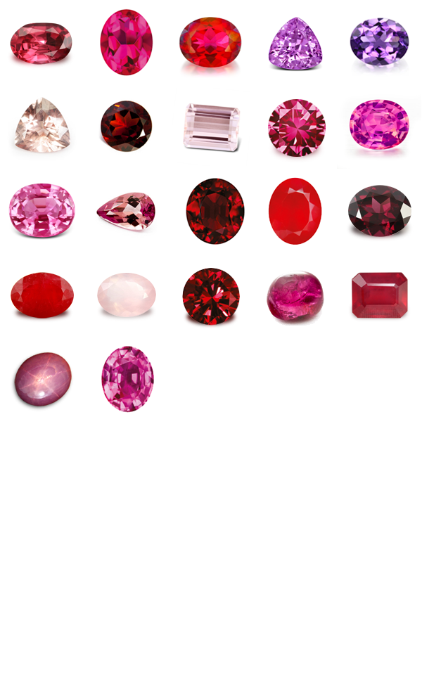 Red to Pink Gems | Cherry Topaz